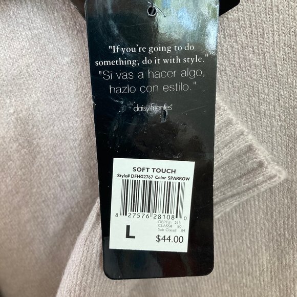 NWT Daisy Fuentes Moda Sparrow Pink Sweater - Picture 4 of 5